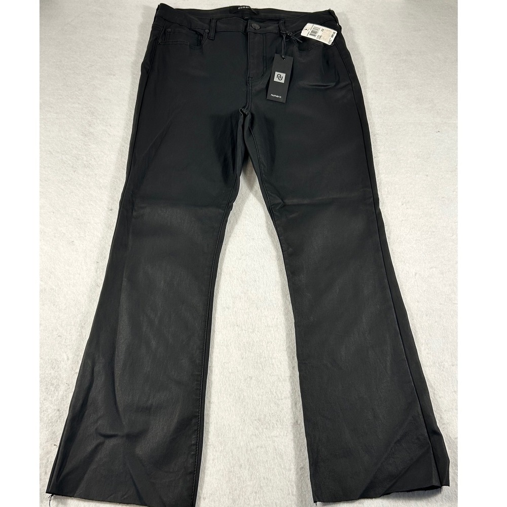 Numero Chelsea Black Coated Skinny Pants Womens Size 32 N2P720BOF1 New